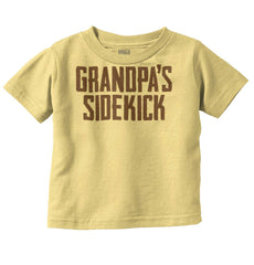 Grandpa's Sidekick Infant Toddler T Shirt-Direct To Garment Print-Brisco Baby