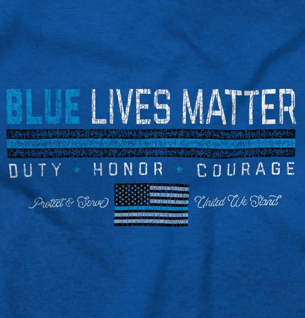 Thin Blue Flag Romper Bodysuit-Direct To Garment Print-Brisco Baby