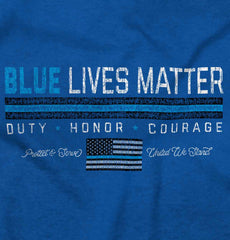 Thin Blue Flag Romper Bodysuit-Direct To Garment Print-Brisco Baby