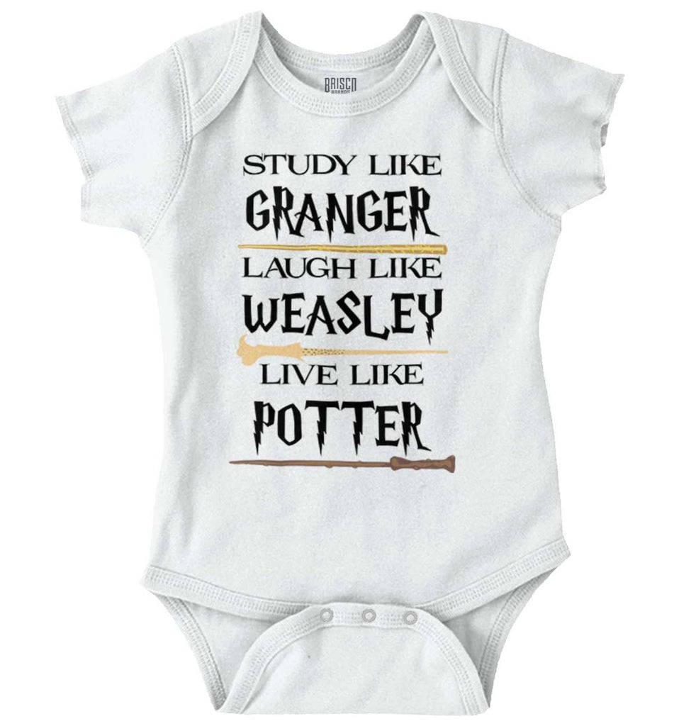 Study Like Granger Romper Bodysuit-Direct To Garment Print-Brisco Baby