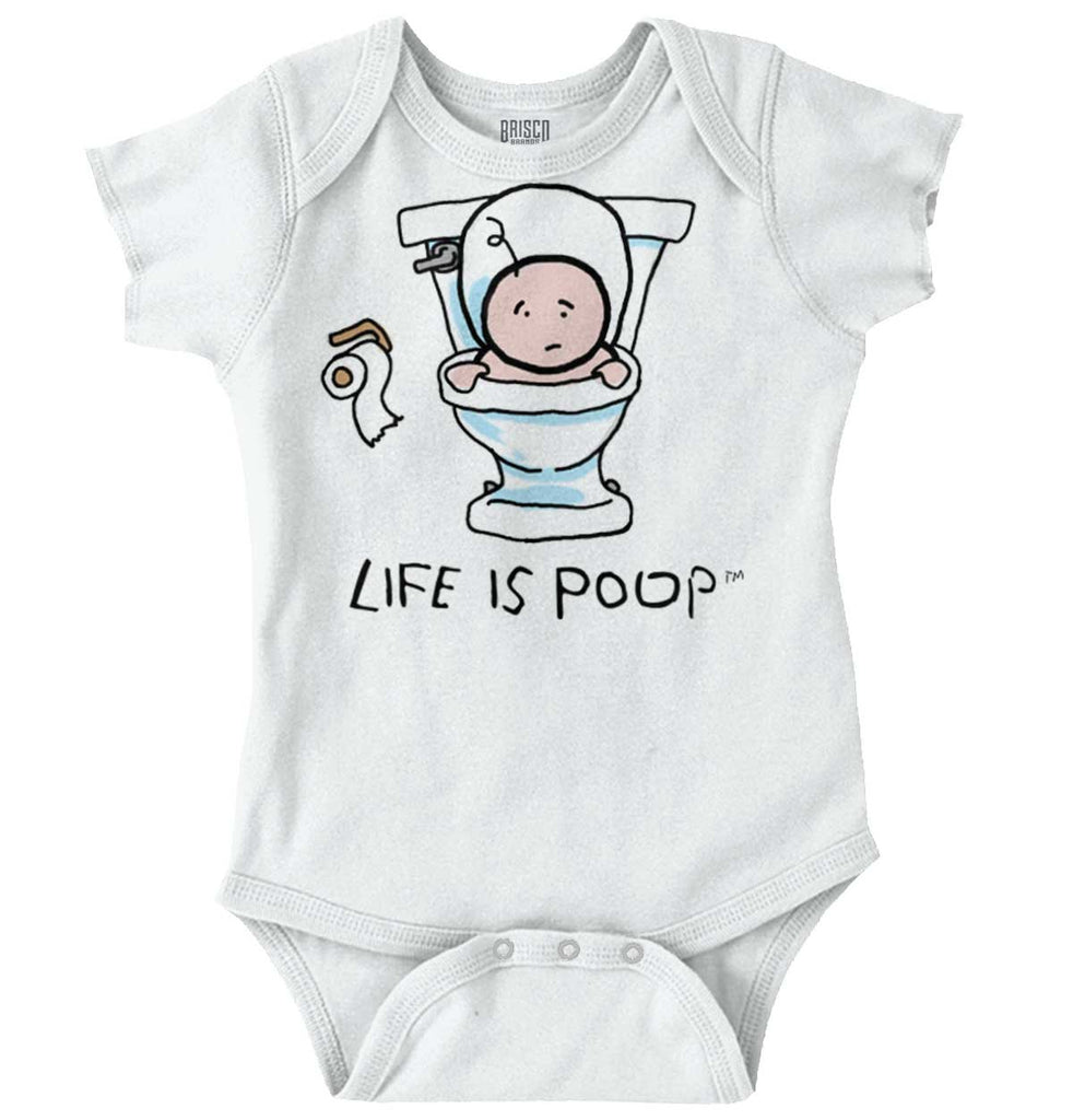 Baby Toilet Romper Bodysuit-Direct To Garment Print-Brisco Baby
