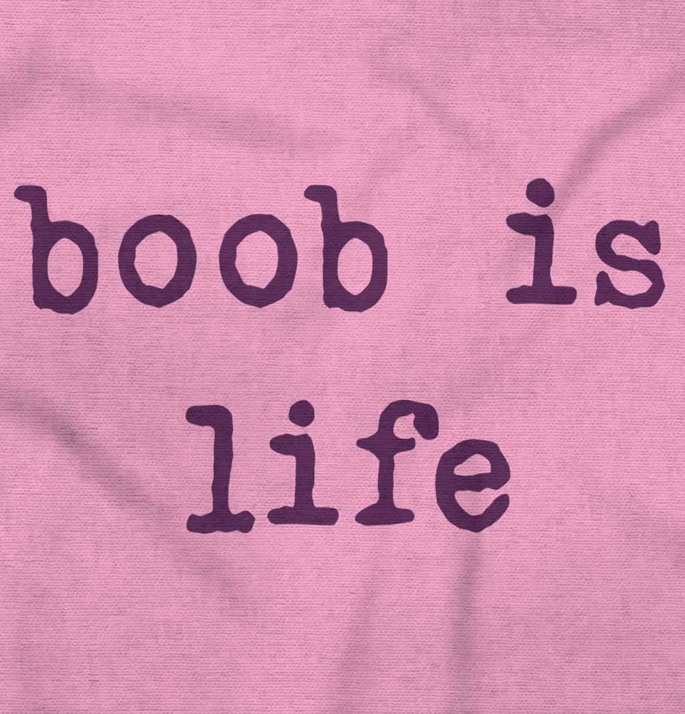 Boob Is Life Infant Baby Bib-Direct To Garment Print-Brisco Baby