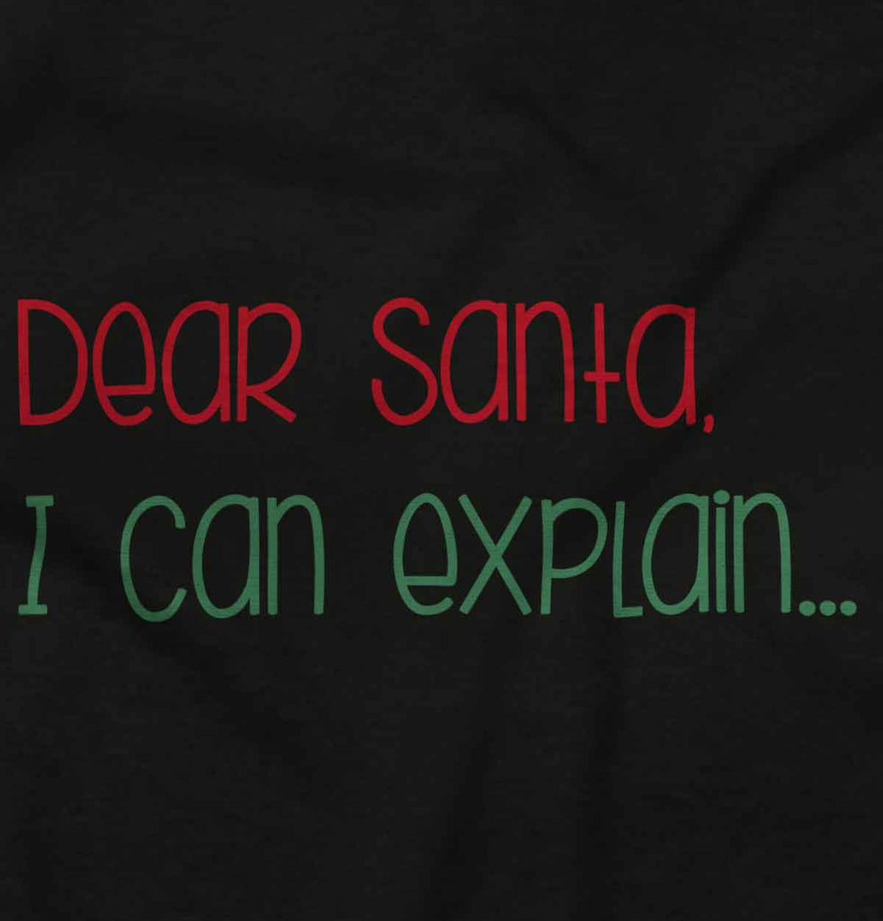 Dear Santa Can Explain Infant Toddler T Shirt-Direct To Garment Print-Brisco Baby