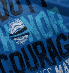 Duty Honor Blue Lives Romper Bodysuit-Direct To Garment Print-Brisco Baby