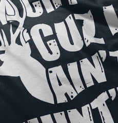 Cryin Cuz I Aint Huntin Romper Bodysuit-Direct To Garment Print-Brisco Baby