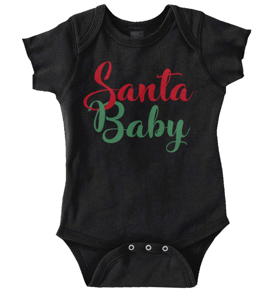 Santa Baby Romper Bodysuit-Direct To Garment Print-Brisco Baby