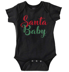 Santa Baby Romper Bodysuit-Direct To Garment Print-Brisco Baby