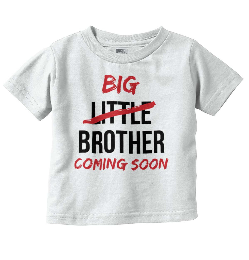 Big Brother Coming Soon Infant Toddler T Shirt-Direct To Garment Print-Brisco Baby