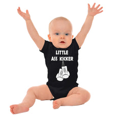 Little Ass Kicker Romper Bodysuit-Direct To Garment Print-Brisco Baby