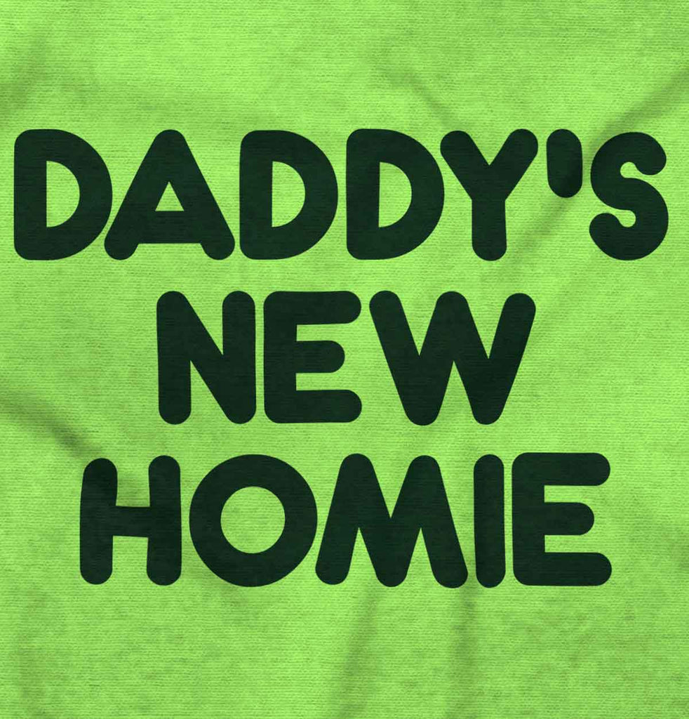 Daddy's New Homie Romper Bodysuit-Direct To Garment Print-Brisco Baby