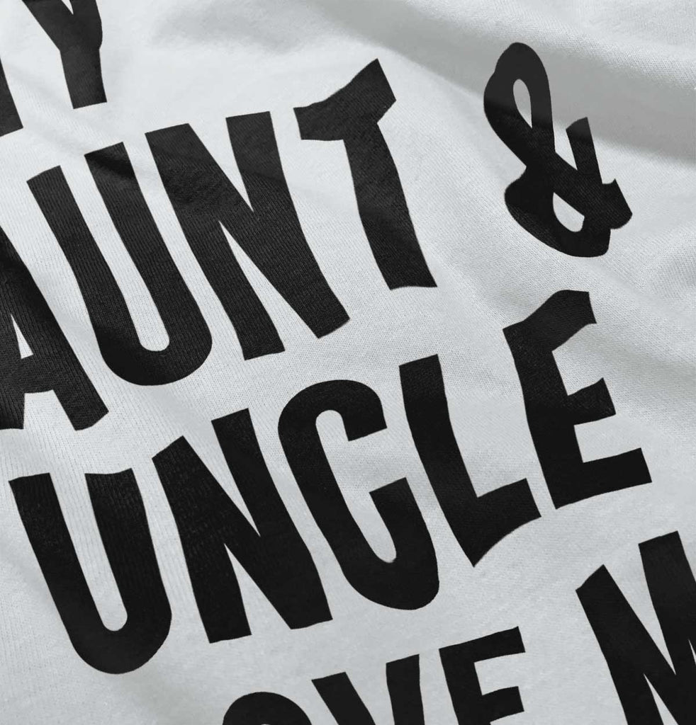 Aunt And Uncle Love Me Romper Bodysuit-Direct To Garment Print-Brisco Baby