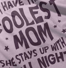 Coolest Mom Infant Baby Bib-Direct To Garment Print-Brisco Baby