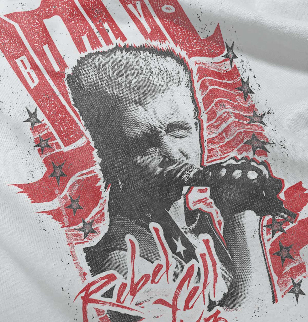 Vintage Billy Idol Infant Baby Bib-Direct To Garment Print-Brisco Baby