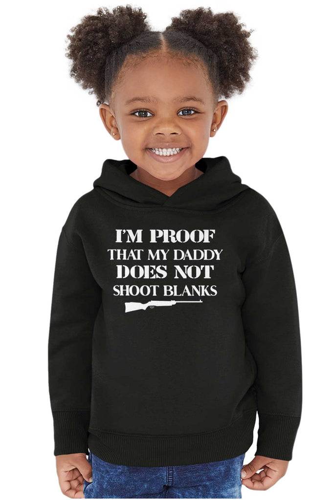 Shoot Blanks Toddler Pullover Hoodie-Direct To Garment Print-Brisco Baby