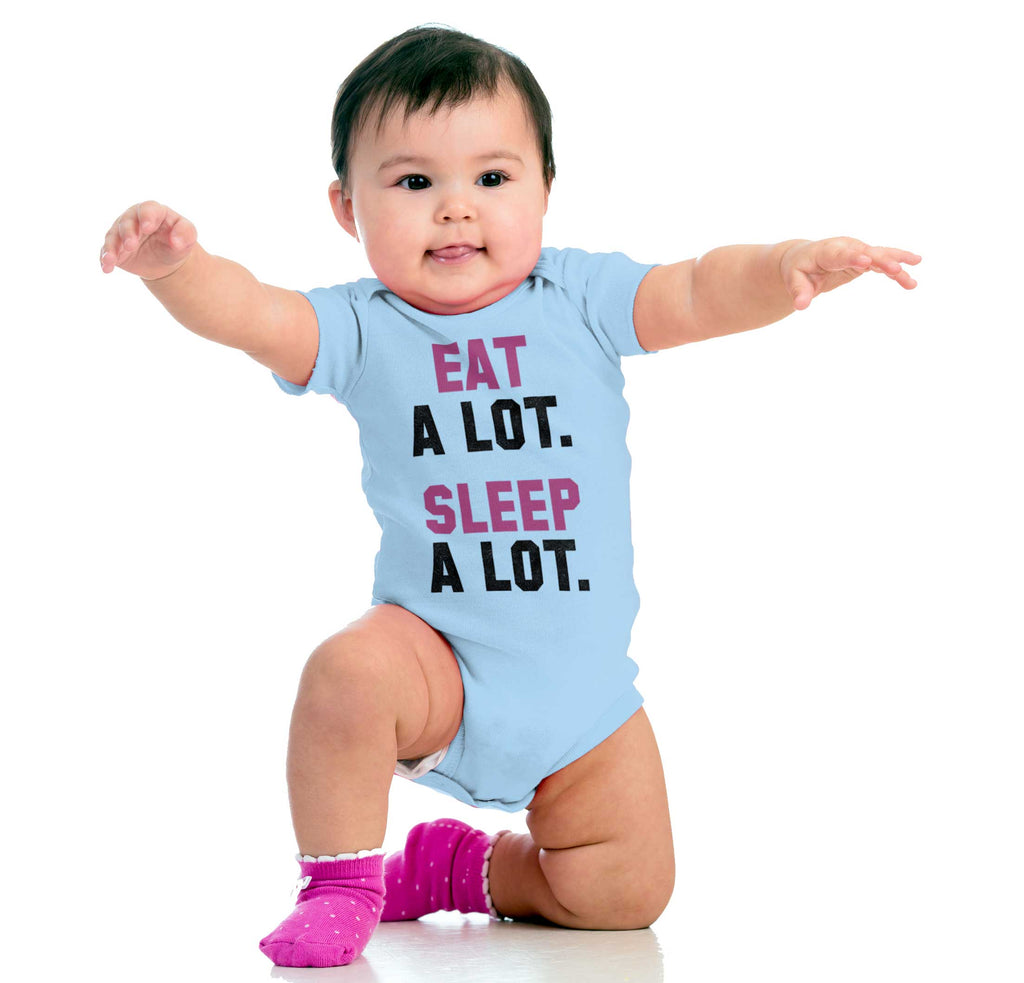 Sleep A Lot Romper Bodysuit-Direct To Garment Print-Brisco Baby