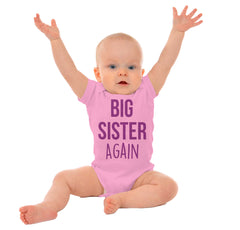 Big Sister Again Romper Bodysuit-Direct To Garment Print-Brisco Baby