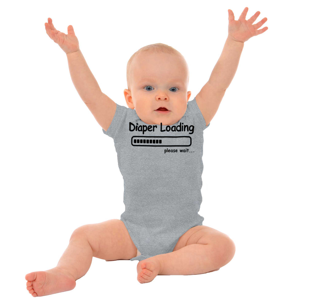 Diaper Loading Romper Bodysuit-Direct To Garment Print-Brisco Baby