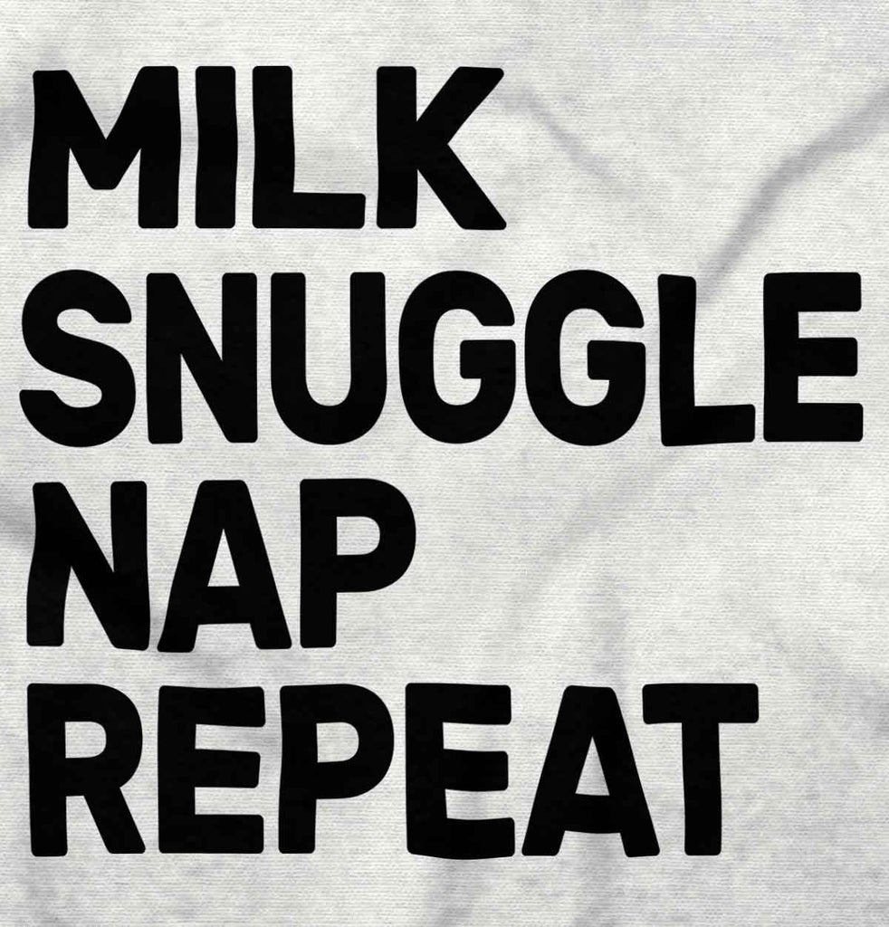 Milk Snuggle Nap Romper Bodysuit-Direct To Garment Print-Brisco Baby