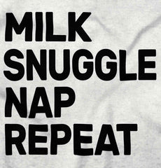 Milk Snuggle Nap Romper Bodysuit-Direct To Garment Print-Brisco Baby