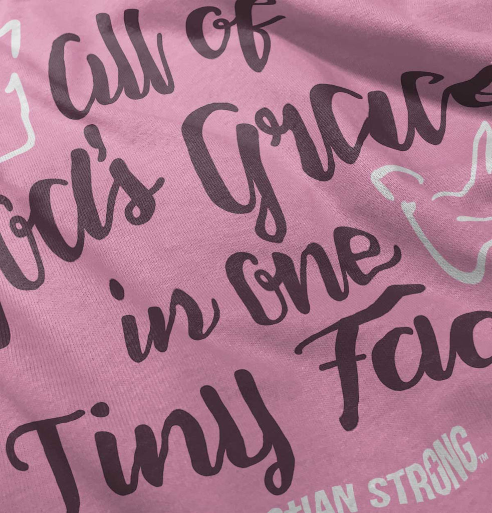 Gods Grace Tiny Face Infant Baby Bib-Direct To Garment Print-Brisco Baby