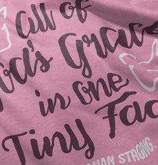 Gods Grace Tiny Face Infant Baby Bib-Direct To Garment Print-Brisco Baby
