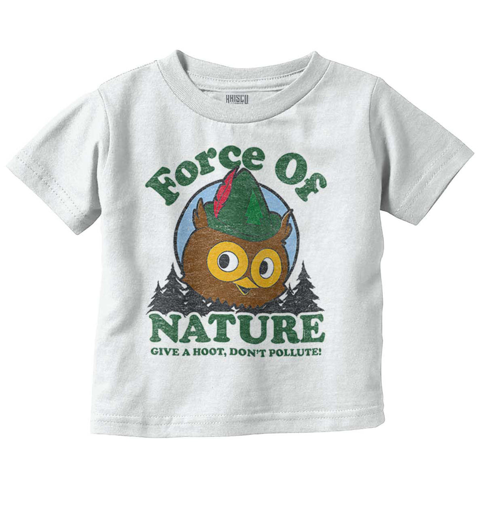 Don’t Pollute Infant Toddler T Shirt-Direct To Garment Print-Brisco Baby
