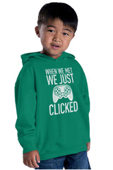We Just Clicked Video Game Nerd Toddler Pullover Hoodie-Direct To Garment Print-Brisco Baby
