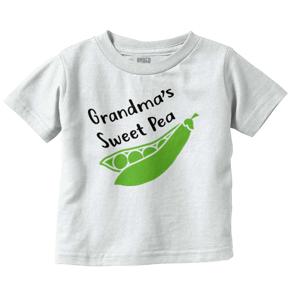 Grandma's Sweet Pea Infant Toddler T Shirt-Direct To Garment Print-Brisco Baby