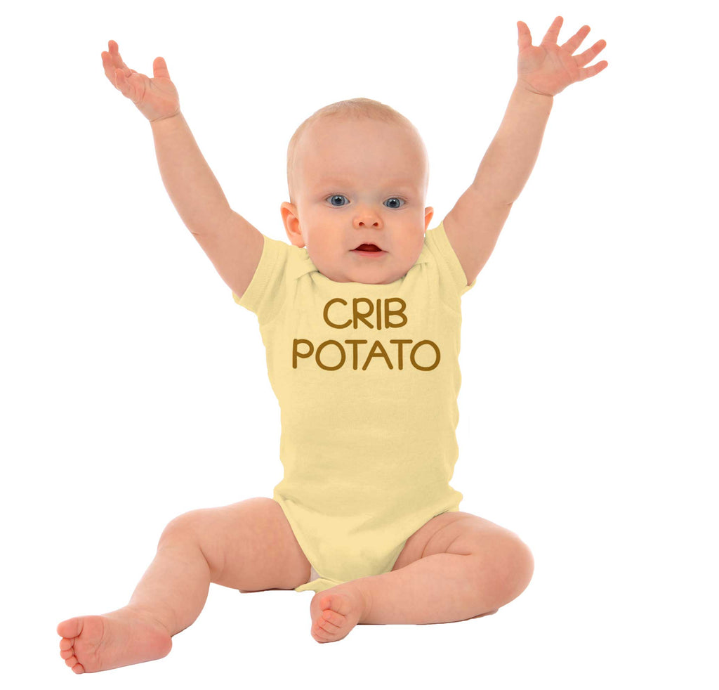 Crib Potato Romper Bodysuit-Direct To Garment Print-Brisco Baby