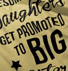 Awesome Daughter Promote Big Sisters Infant Toddler T Shirt-Direct To Garment Print-Brisco Baby