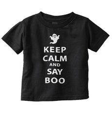 Say Boo Infant Toddler T Shirt-Direct To Garment Print-Brisco Baby