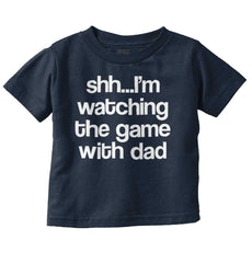 Watching the Game Infant Toddler T Shirt-Direct To Garment Print-Brisco Baby