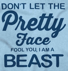 Pretty Face Infant Toddler T Shirt-Direct To Garment Print-Brisco Baby