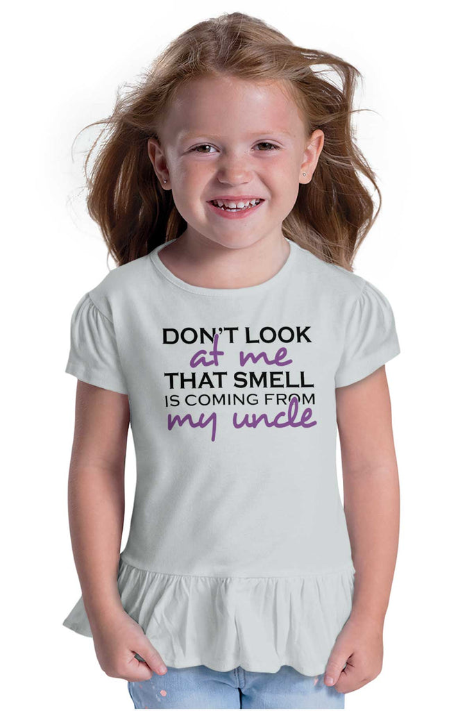 That Smell Toddler Ruffle Bottom Tee-Direct To Garment Print-Brisco Baby