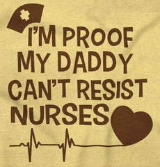 Can't Resist Nurses Infant Toddler T Shirt-Direct To Garment Print-Brisco Baby