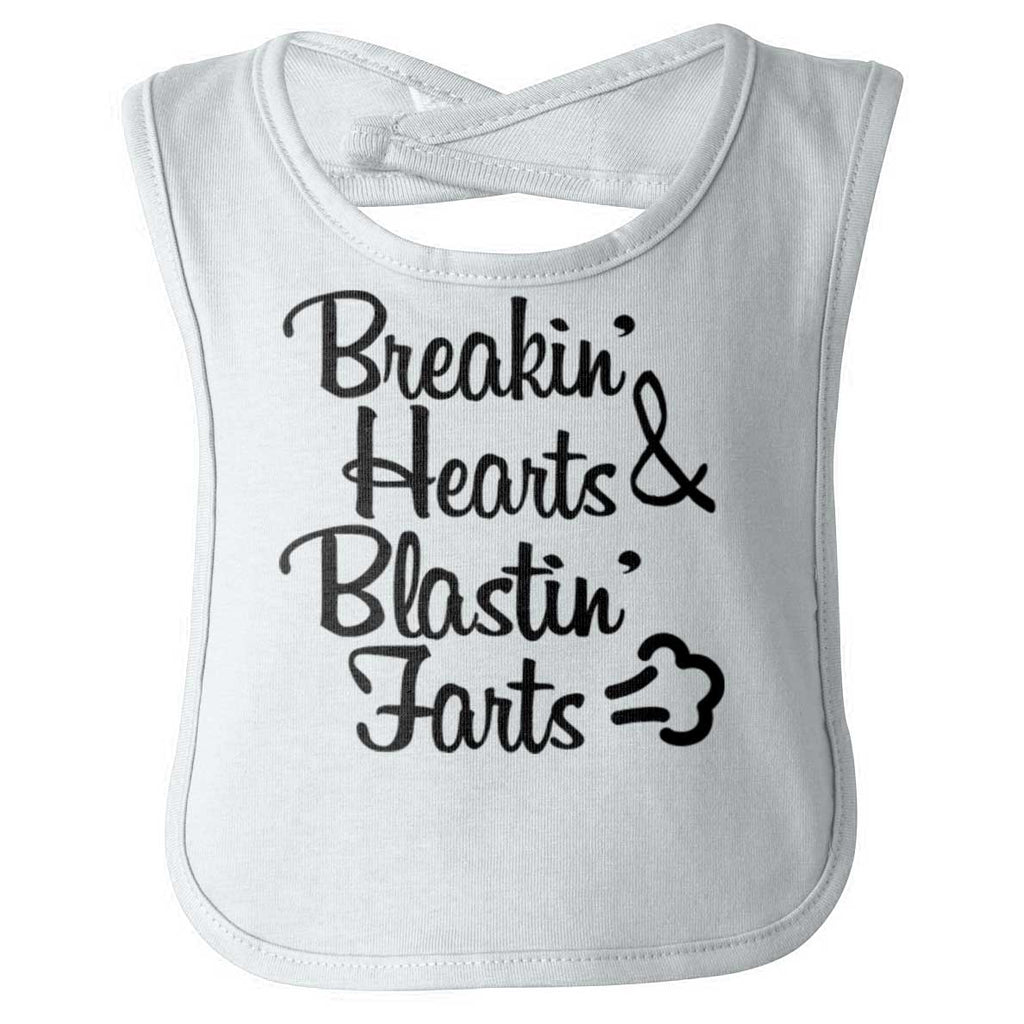 Blastin Farts Infant Baby Bib-Direct To Garment Print-Brisco Baby