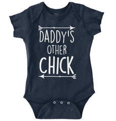 Daddy's Other Chick Romper Bodysuit-Direct To Garment Print-Brisco Baby