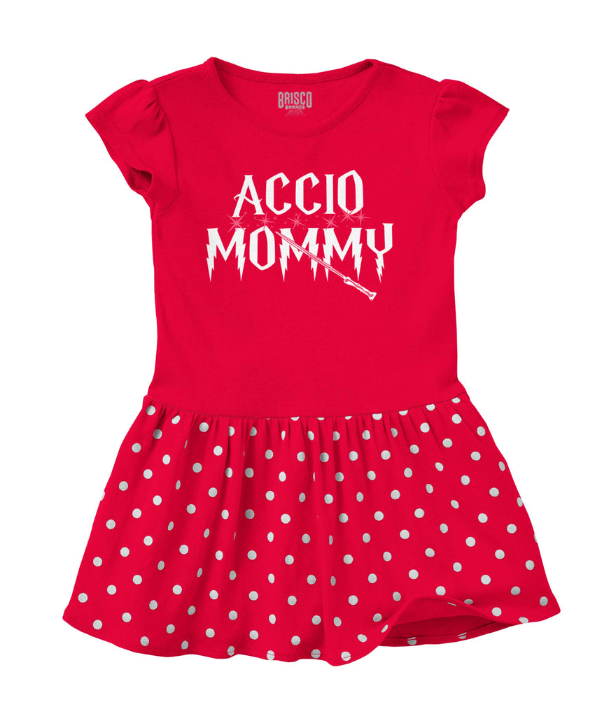 Accio Mommy Baby Polka Dot Skirt Dress-Direct To Garment Print-Brisco Baby