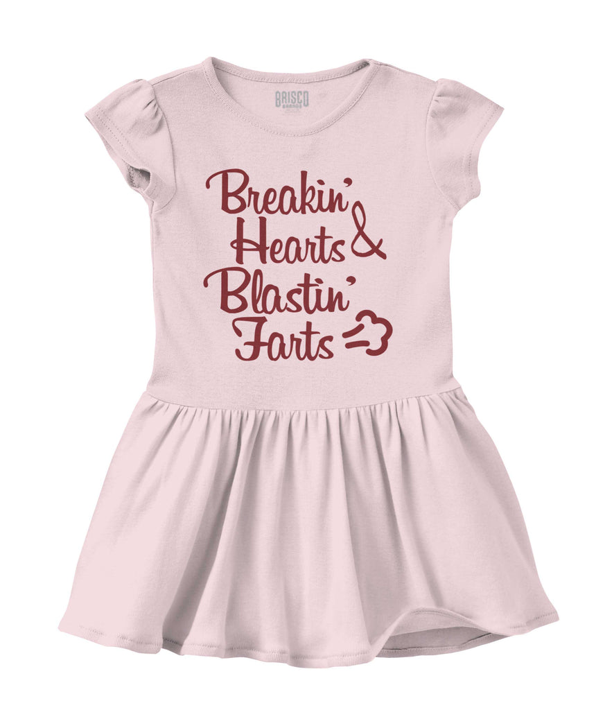 Blastin Farts Solid Baby Infant Dress-Direct To Garment Print-Brisco Baby