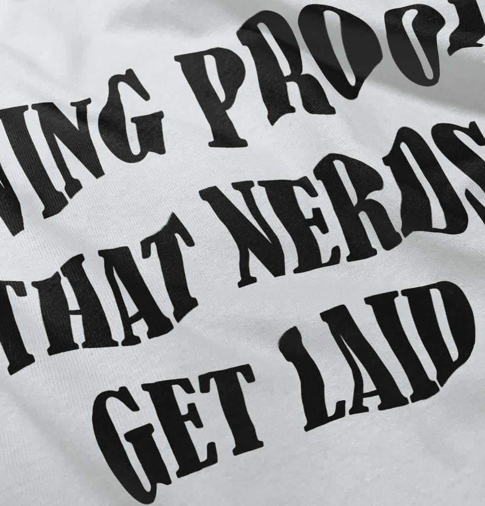 Nerds Get Laid Romper Bodysuit-Direct To Garment Print-Brisco Baby