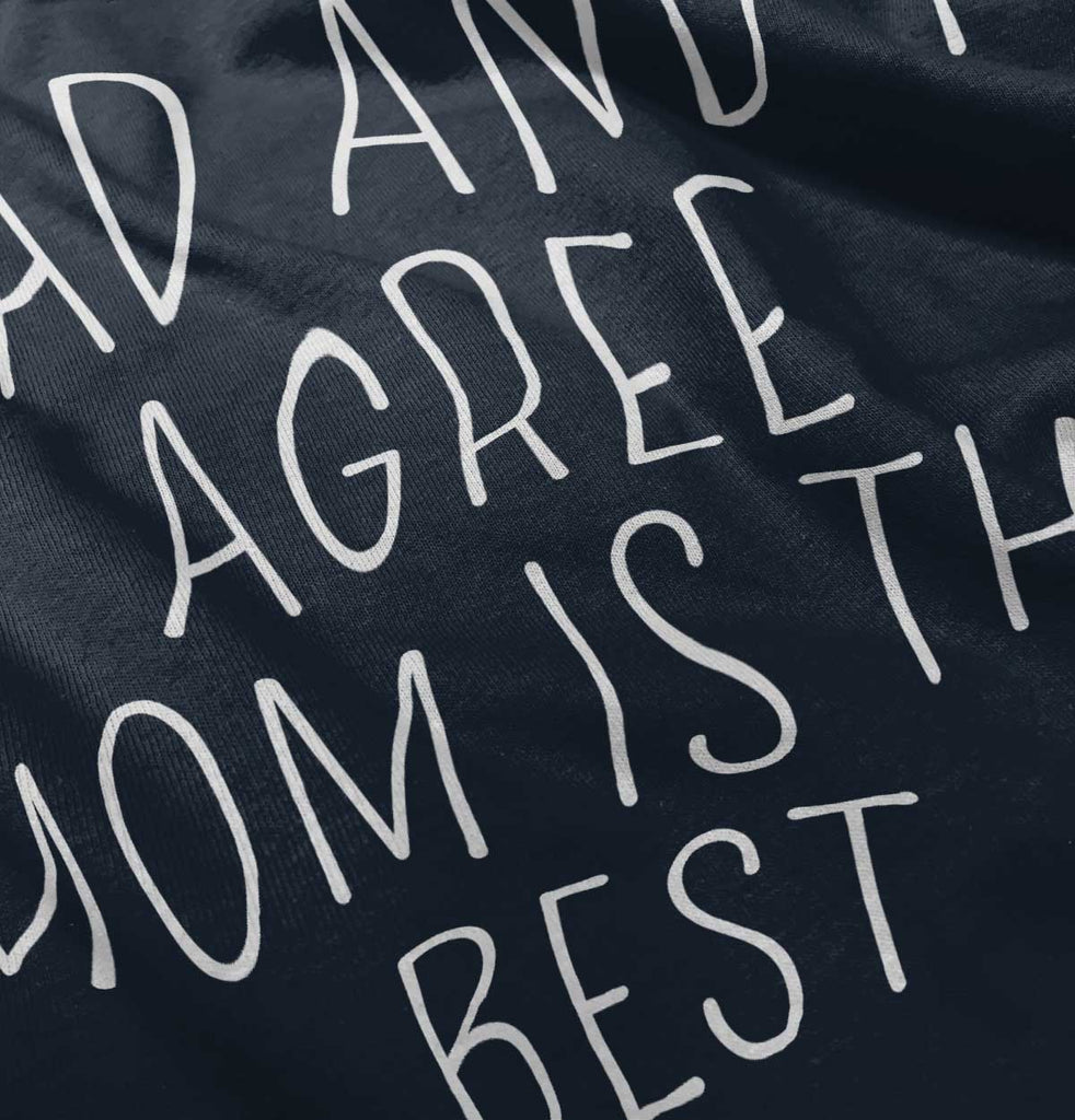 Mom Is Best Toddler Pullover Hoodie-Direct To Garment Print-Brisco Baby