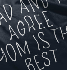 Mom Is Best Toddler Pullover Hoodie-Direct To Garment Print-Brisco Baby