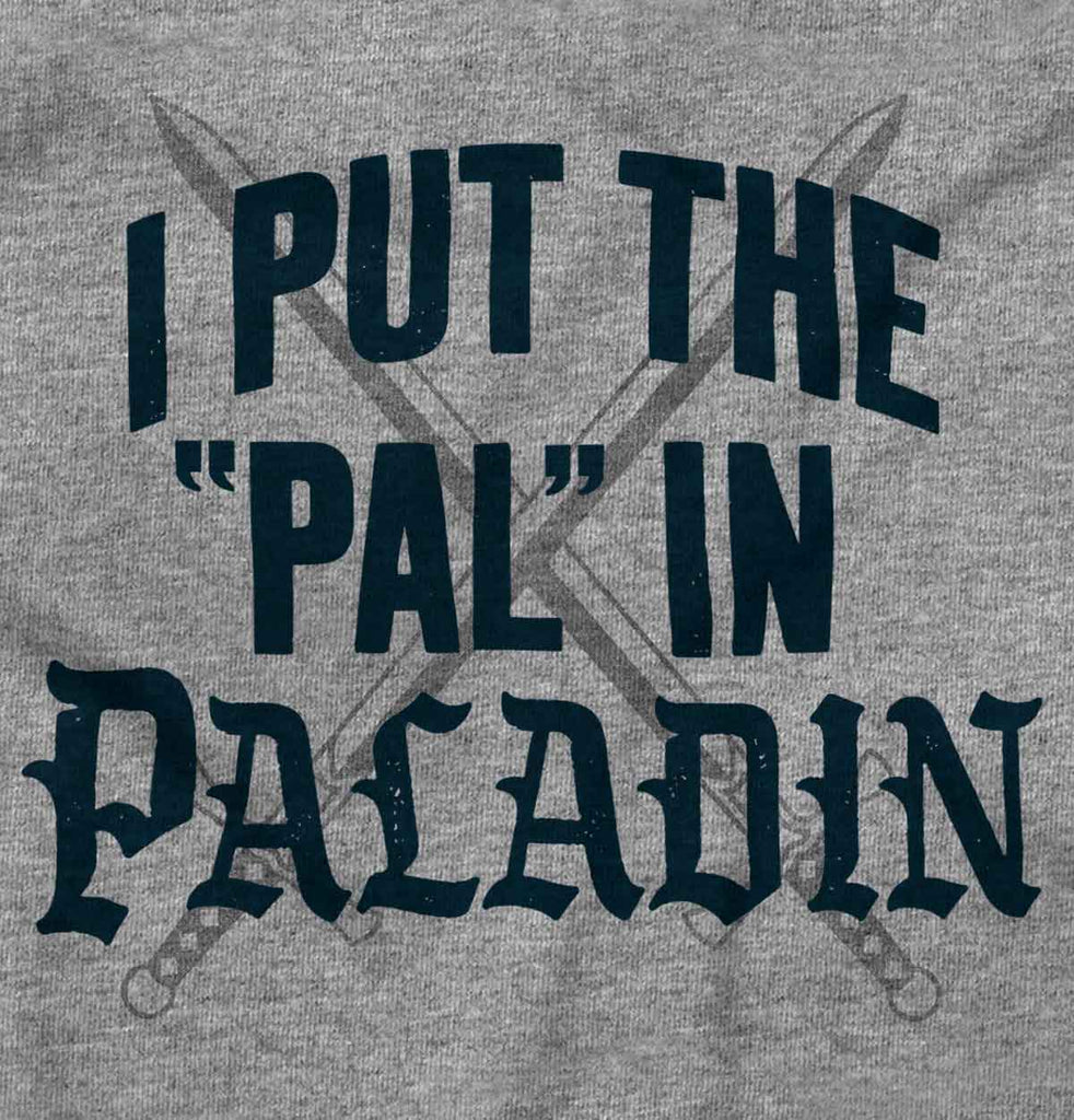 Put The Pal In Paladin Dungeons Romper Bodysuit-Direct To Garment Print-Brisco Baby