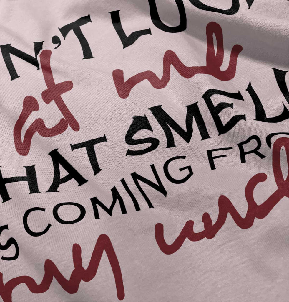 That Smell Toddler Ruffled Trim T-Shirt-Direct To Garment Print-Brisco Baby