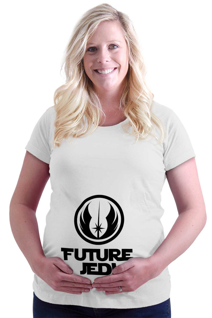 Future Jedi Maternity T-Shirt-Direct To Garment Print-Brisco Baby