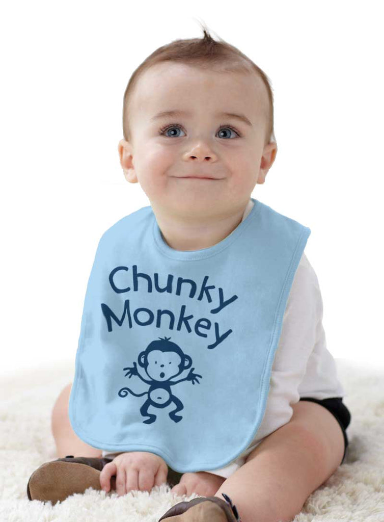 Chunky Monkey Infant Baby Bib-Direct To Garment Print-Brisco Baby