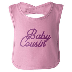 Baby Cousin Infant Baby Bib-Direct To Garment Print-Brisco Baby