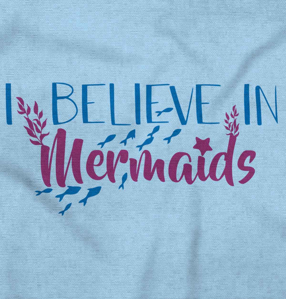 Believe In Mermaids Romper Bodysuit-Direct To Garment Print-Brisco Baby