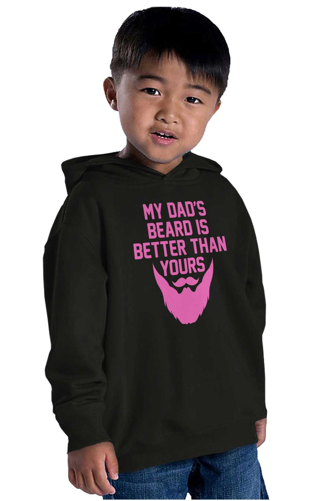 Dad's Beard Toddler Pullover Hoodie-Direct To Garment Print-Brisco Baby