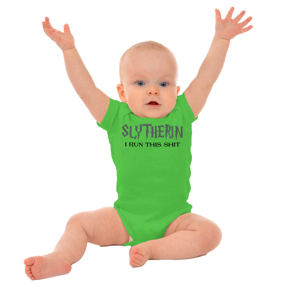 Slytherin Romper Bodysuit-Direct To Garment Print-Brisco Baby